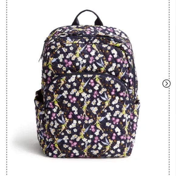 Vera Bradley Disney’s Tinkerbell Essential Large Quilted Backpack NWT - Picture 1 of 10